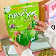 MIKEO Fiber XS Green Apple 30 Sachets Prebiotic + PR0biotic Sugar Free Detox