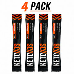 Pruvit Naranja Keto OS NAT + Orange RAPID RELEASE KETONES 4 Pack Charged NEW