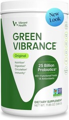Green Vibrance Superfood Powder 30 Servings 25 Billion Probiotics Vibrant Health