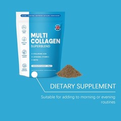 Multi Collagen Superblend Elevate Sealed Collagen Powder Chocolate Flavor, 220 g