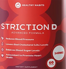 Striction D Advanced Formula Blood Health Support 60 Capsules Genuine StrictionD