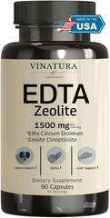 EDTA Capsules – 1500mg per serv, USA Made & Tested, Liver Support 90 Capsules