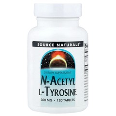 2 X Source Naturals, N-Acetyl L-Tyrosine, 300 mg, 120 Tablets