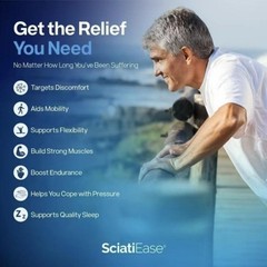 Nerve Health, Sciatic Nerve Support Supplement for Pain Relief & 120 Capsules