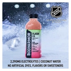Bodyarmor Flash I V Zero Sugar Electrolyte Beverage Lemon Lime Hydration Drink