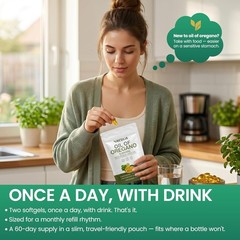 2-in-1 Oil of Oregano & Black Seed Softgels | Immune Support