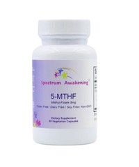 5-MTHF Methyl-Folate 5mg, 60 Vegetarian Capsules, Gluten Free, Non-GMO, No dairy