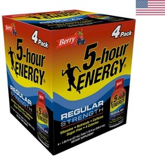 Shot, Regular Strength, Berry, 1.93 oz, 4 Pack