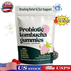 Probiotic Kombucha Gummy – Prebiotics, Probiotics, Postbiotics, Fiber Supplement