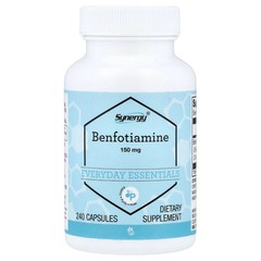 2 X Vitacost, Synergy�, Benfotiamine, 150 mg, 240 Capsules