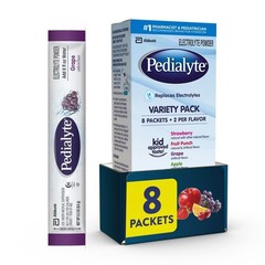 Electrolyte Powder Variety Pack: Grape, Strawberry, Fruit Punch & Apple – 8 Pack