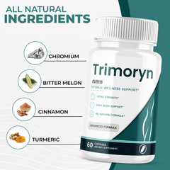 Trimoryn Capsules for Weight Loss Support Fat Burning Supplement Pills (60 ct)