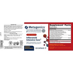 Metagenics Inflavonoid Intensive Care 120 Capsules Dietary Supplement Exp 11/27