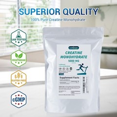 Pure Creatine Monohydrate: 4.4 lb, Micronized Powder – 200 Servings of 5g Each