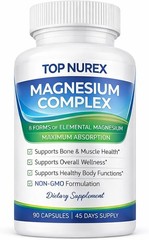 Top Nurex Magnesium Complex 1000 mg, 8-Source 90 Count (Pack of 1)