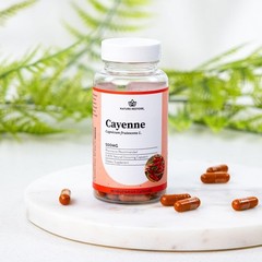 Cayenne Pepper Supplement – 70,000 Scoville Heat Units, 90 Capsules for Energy