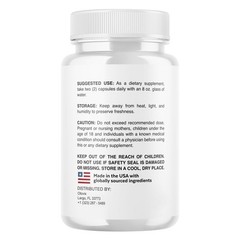 Otovix Ear Hearing Health Support Supplement Capsules Natural 1 Pack 60Ct