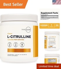 Unflavored L-Citrulline Base Powder – 100 Servings, 3,000mg for Performance
