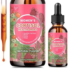 Cortisol Supplements for Women – Liquid Drops with Ashwagandha & L-Theanine, Moo