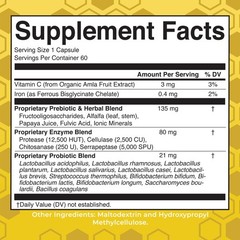 MaryRuth Organics Gut Flora Health+ Enzymes | Up to 2 Month Supply | Prebioti…