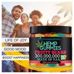 Hemp-Oil Gummies – Vegan – Pain, Sleep, Calm Anxiety Stress -Made in USA – 100ct