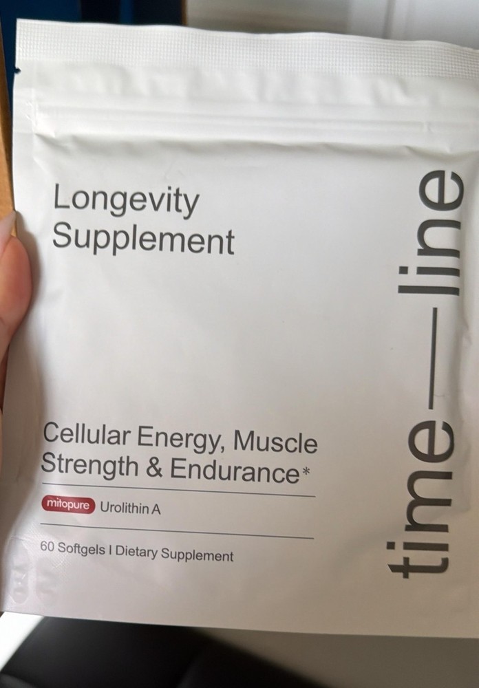 Time-Line Longevity Supplement Mitopure Urolithin A 60 Softgels Exp 03/28