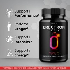 Eretron Aktiv Men Daily Wellness Energy Support Capsules Natural 1 Pack 60Ct