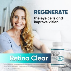 Retina Clear Capsules, RetinaClear Eye Health Support Fatigue Relief 60 Caps