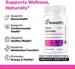 Boostify Blood Health Optimizer Supplement Capsules Circulation 1 Pack 60Ct