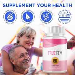 (1 Pack) True Fem for Women Advanced Wellness Support Supplement 60 Capsules