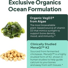 Better D3 + K2-100% Organic VIT D3 and K2 Supplements with Maximum Bioavailab…