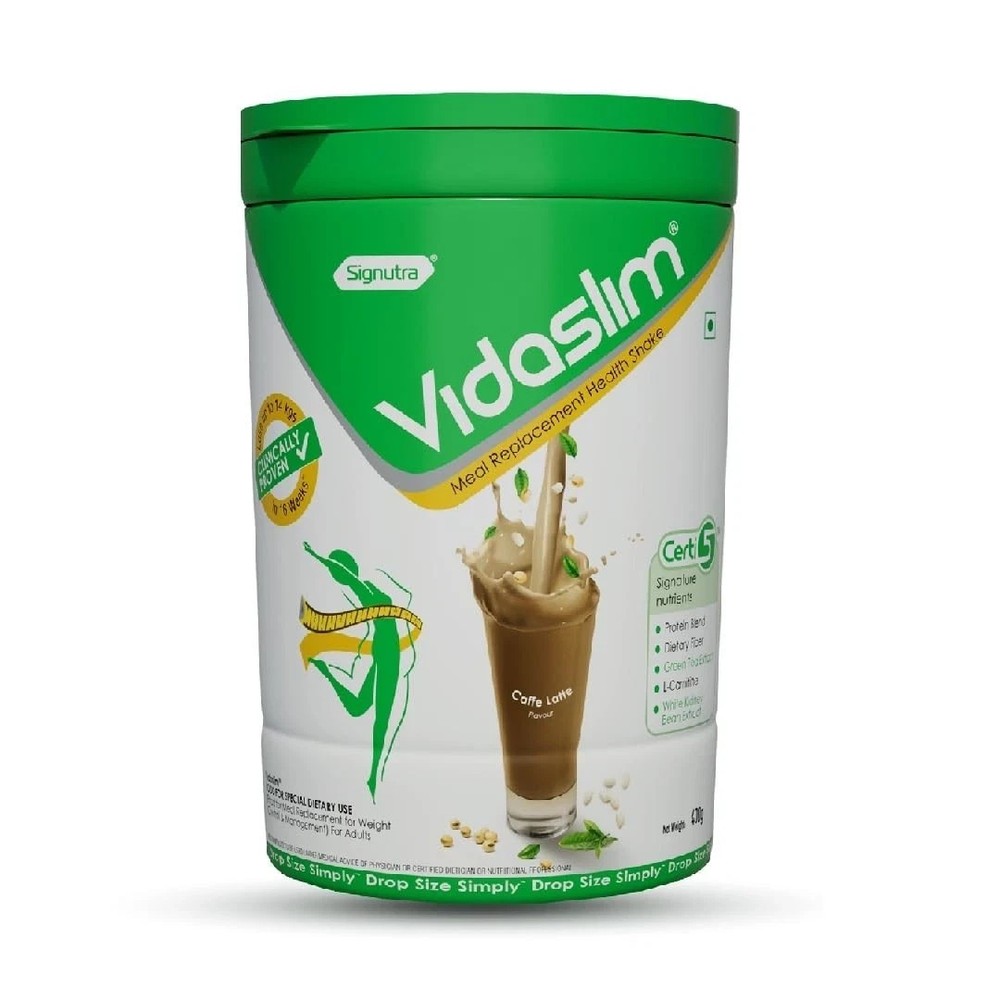 Vidaslim Protein Powder For Unisex Weight Control & Management Caffe Latte 400 G