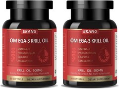 Wild-Caught Omega-3 Krill Oil 500 mg Softgels – Purity and Health in Every Dose