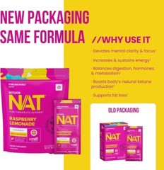 PRUVIT Keto OS NAT Raspberry Lemonade Charged 20 Pack Sealed New Free Shipping