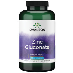 Swanson Zinc Gluconate – Mineral Supplement Promoting Prostate Health, Vision…