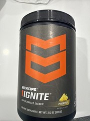 MTN OPS Ignite Pinapple Large Jar Energy Drink Powder 45 Servings