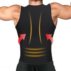 Men Waist Trainer Sauna Vest for Weight Loss Sweat Workout Shirt Compression Top