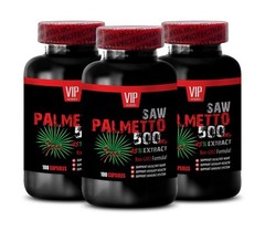 prostate vitamins – SAW PALMETTO EXTRACT 500mg – testosterone supplement – 3 Bot