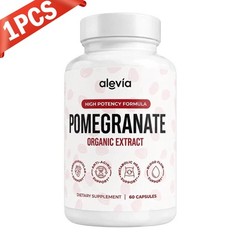 3Pack Alevia Pomegranate Capsules 60ct Organic Extract Antioxidant