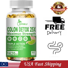 COLON CLEANSE DETOX BODY CLEANSER ELIMINATES WASTE WEIGHT LOSS REDUCE FAT PILLS