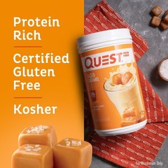 Quest Protein Powder, Salted Caramel, 26g Protein, 1.6 lb, 25.6 oz