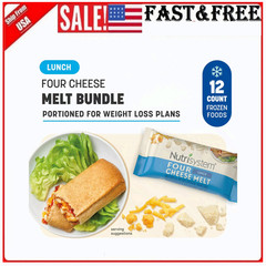 High Protein Four Cheese Lunch Melt, 14g Protein,Frozen Packaged Meals,12 Count