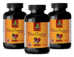BLOOD PRESSURE SUPPORT – Cardiovascular Help – Health Heart Complex – 3 Bottles