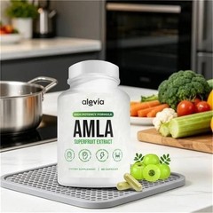 2X Alevia Organic Amla Capsules 1000mg Indian Gooseberry Antioxidant Supple 60c