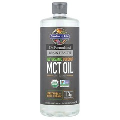 2 X Garden of Life, Dr. Formulated Brain Health, 100% Organic Coconut MCT Oil,
