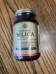 TWO (2) Bottles Solgar Oceanic Silica 25 mg Elemental Silicon 50 Capsules