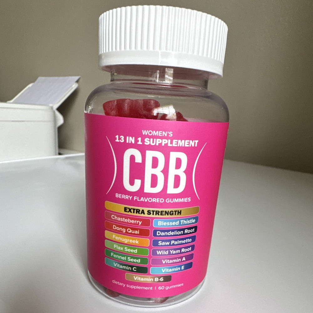 CBB Women’s 13-in-1 Women’s Health Gummies Extra Strength Berry 60 Count