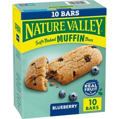 On-the-Go Soft Baked Blueberry Muffin Bars – 10 Individually Wrapped Snacks