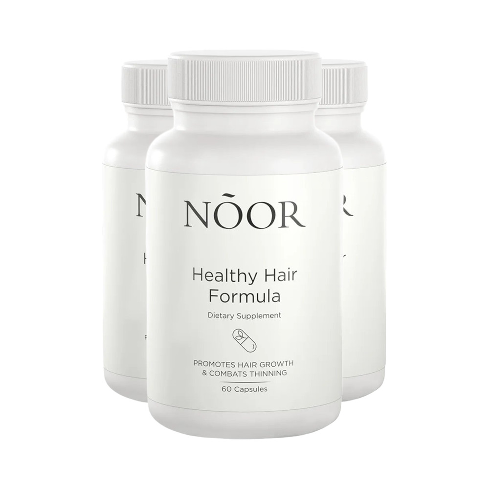 3-Pack NOOR Healthy Hair Formula – NOOR Hair Growth Support Capsules – 180Caps