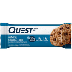 Quest Protein Bar, Oatmeal Chocolate Chip, 20g Protein, Gluten Free, 4 Count